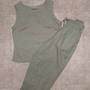 Basic Editions matching outfit set sage gr…